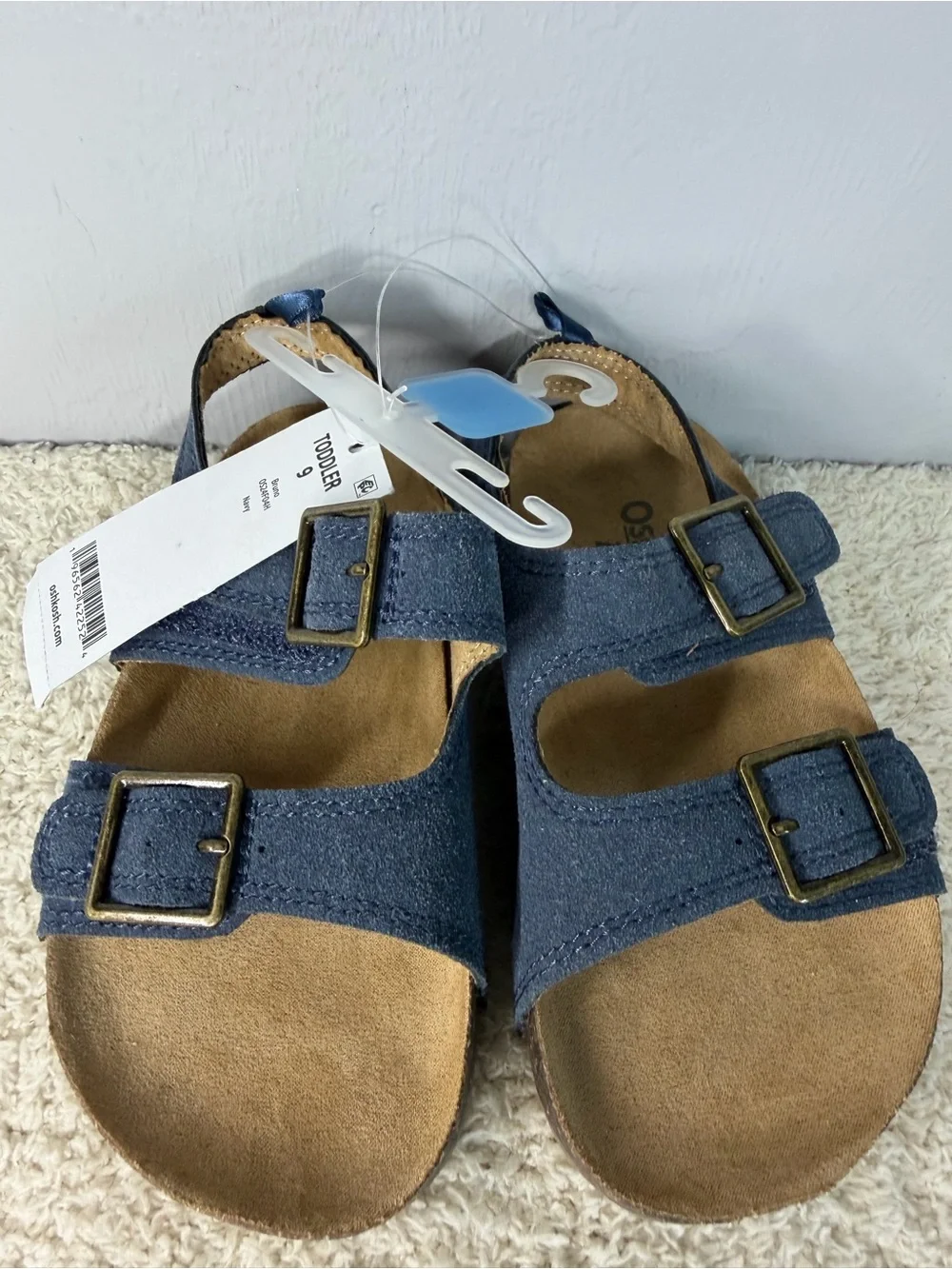 OshKosh B'gosh Toddler Navy Double-Buckle Sandals